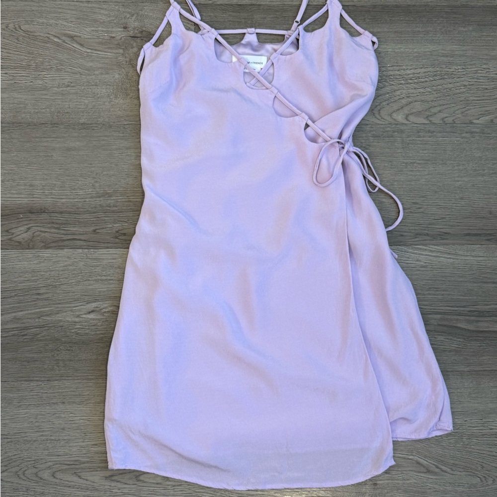 Lavender Wrap Dress